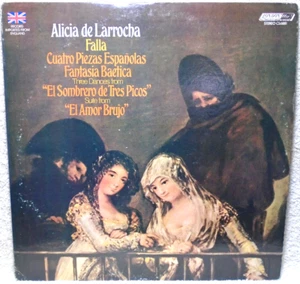 ALICIA DE LARROCHA FALLA VINYL LP RECORD 1975 LONDON RECORDS FFRR CS6881 - Picture 1 of 5
