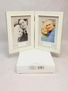 Hallmark Painted Wood Frame Set of 2 - 4 x 6 in, New in Box, Cream - Picture 1 of 8