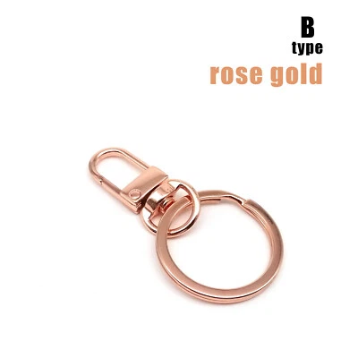 1/2/5pc Lobster Keychain Car Key Split Ring Keyring Clasp Clip Trigger Snap Hook - Image 1 of 4