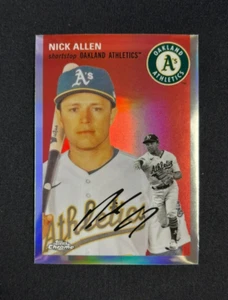 2023 Topps Chrome Platinum Anniversary Nick Allen Refractor #381 Athletics - Picture 1 of 2
