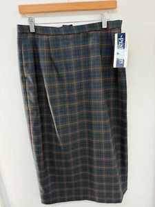 Vintage Pendleton 100% Virgin Wool Petite Tartan Plaid Skirt Petite 12 $118 NWT - Picture 1 of 11