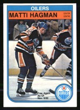 Matti Hagman 1982 O-Pee-Chee #108 Hockey Card