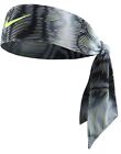New Womens Nike Head Tie Skylar Diggans 2.0 Black /volt Headband Tennis Running