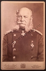 Kabinettfoto KAISER WILHELM I., Feldmarschall Uniform, Pour le Merite, 1888 - Picture 1 of 2