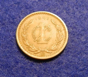 1941 Mexico Un 1 Centavo - Great Coin - See Pictures - Picture 1 of 2