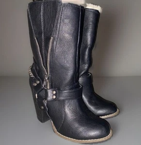 Candies Black Booties Women's Size 7 M Black, 90's Style - Picture 1 of 6