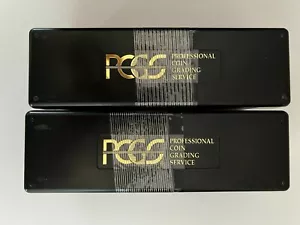 2 (TWO) Lot PCGS Storage Box Plastic Case Holds 20 Certified Slabs Coin Holders - Picture 1 of 2