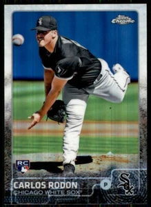 2015 Topps Chrome Refractor Carlos Rodon Rookie Chicago White Sox #90 - Picture 1 of 2