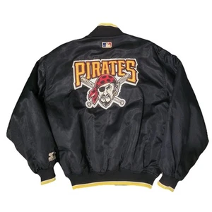 VTG 90's Starter Diamond Collection Pittsburgh Pirates MLB Satin Jacket Men’s S - Picture 1 of 10