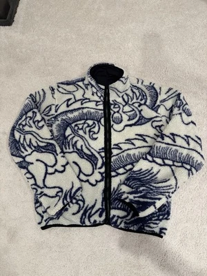 Stussy Reversible Sherpa Fleece Jacket Mens Medium - Image 1 of 4