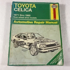 Haynes Toyota Celica Repair Manual 1971-1985 Rear Wheel Drive Models 935 - Picture 1 of 14