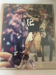 Terry Bradshaw Pittsburgh Steelers Echtheitszertifikat HANDSIGNIERT 8X11 - Bild 1 von 5