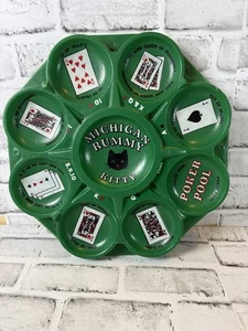Vassoio gioco rummy Michigan anni '50 - Foto 1 di 12