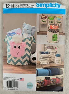 Simplicity Pattern 1214 Organizers Storage Tote Uncut - Picture 1 of 3