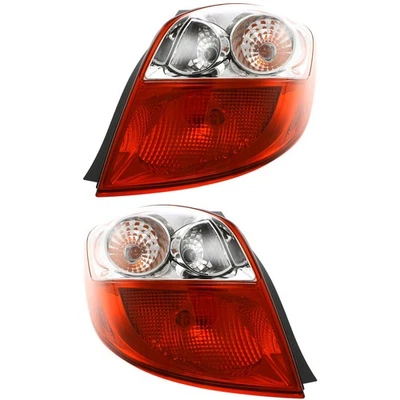 Juego de luces traseras halógenas para Toyota Matrix 2009-2013 transparente/rojo con bombillas 2 piezas CAPA Foto 1 de 4