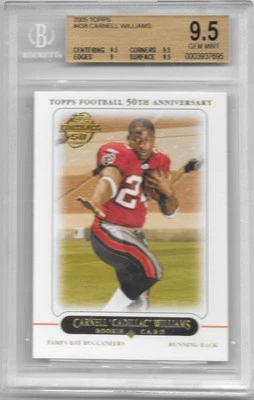 2005 Topps RC #438 Carnell Williams BGS graded 9.5 Gem Mint - Image 1 of 2