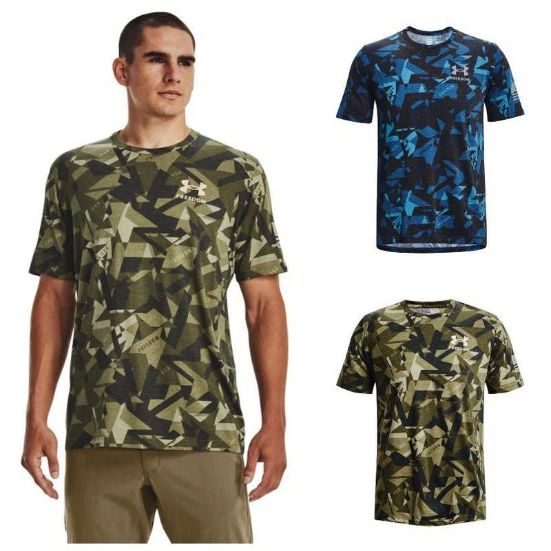 Camiseta gráfica Under Armour 1373893 UA Freedom Amp manga corta para hombre Foto 1 de 1