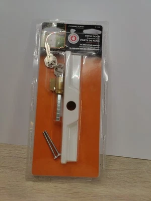 Primeline Tools C 1120 Sliding Door Outside Pull, With Key, White Diecast - Image 1 of 3