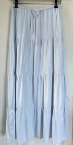 Brandy Melville Izzy hellblau Maxirock ONE SIZE Prärie Landhaus Boho Stufen - Bild 1 von 5