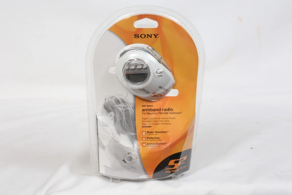 Sony SRF-M85V S2 Sports Walkman Armband Radio Am FM New Sealed - Image 1 of 4