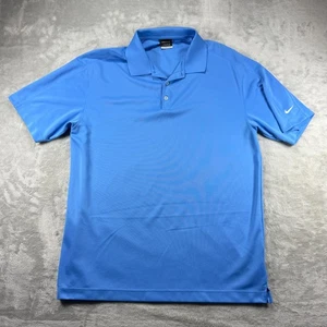 Nike Golf Herren XL Golf Poloshirt Blau Dri-Fit Kurzarm Athletic Fit Dry - Bild 1 von 9