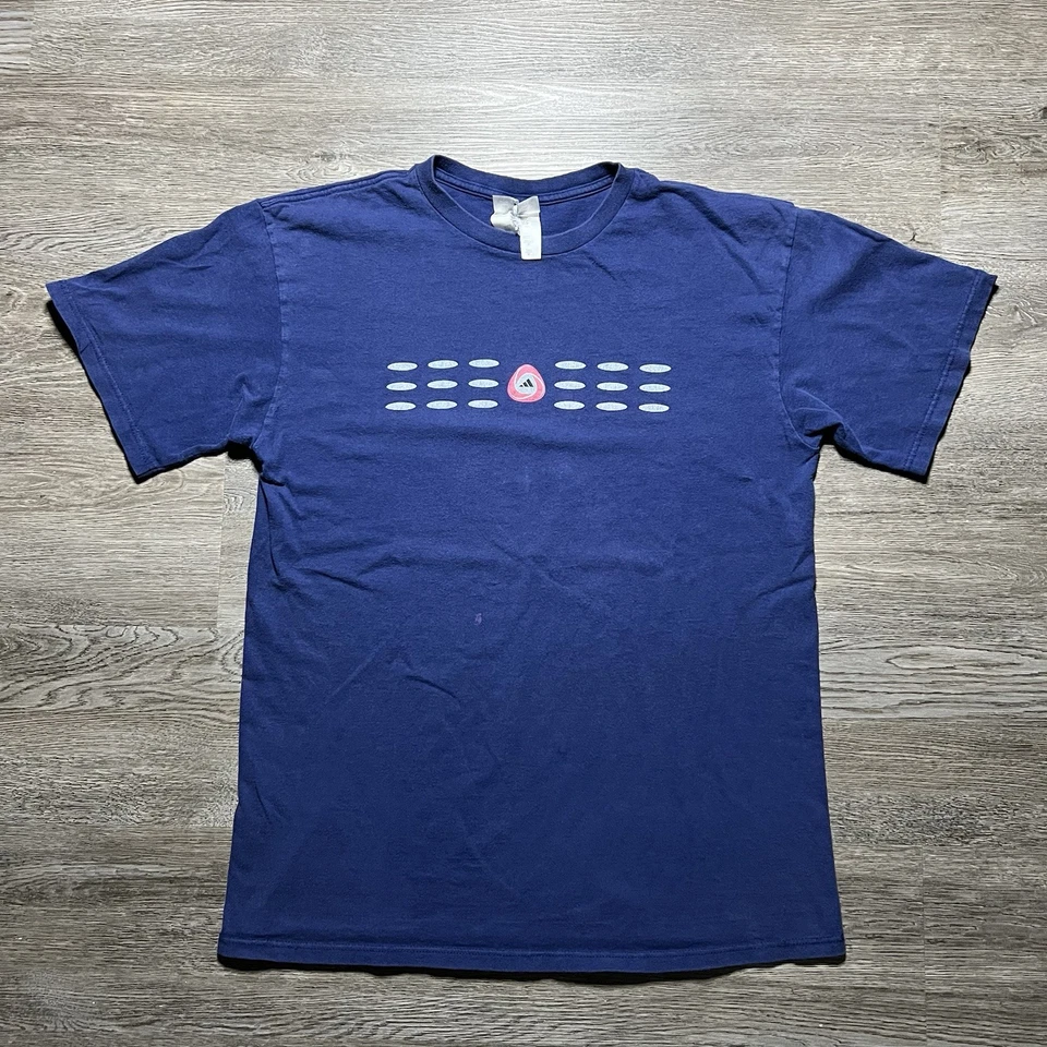 Camiseta Adidas Y2K De Colección Para Hombre Grande Deportiva Trifolio Desteñido Gráfico Logo Foto 1 de 4