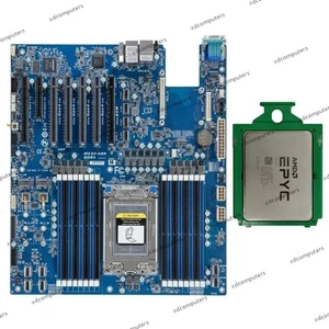 Gigabyte MZ32-AR0 Motherboard Rev 1.0 + AMD EPYC 7K62 Unlocked CPU Processor - Picture 1 of 3