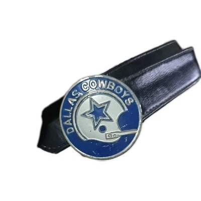 De colección 1971 NFL Properties Dallas Cowboys Cuero Cinturón Hebilla Niño Juvenil Talla M 26-28 Foto 1 de 4