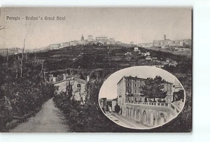 Vecchia cartolina d'epoca del Grand Hotel Brufani Perugia Italia - Foto 1 di 2