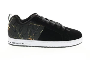 DC Courtt Graffik Sq Hombres Negro Nubuck Inspirado en el Patín Tenis Zapatos - Imagen 1 de 8