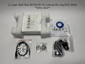 LG Super Multi Blue BE14NU40 14x External Blu-Ray/DVD Writer **OPEN BOX** - Picture 1 of 5