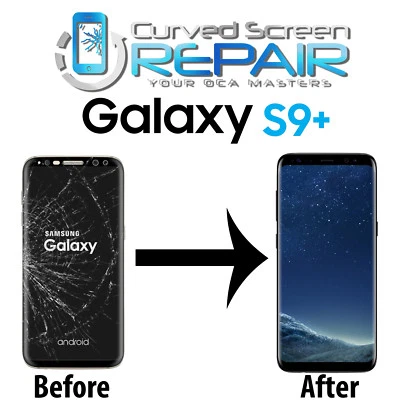 Samsung Galaxy S9+ Plus Cracked Screen Glass Repair Replacement Mail In Service