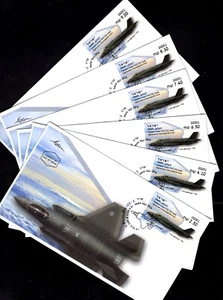 ISRAEL FDC 2019 AIR FORCE F-35I ATM MACHINE #00001 LABEL SET OF 6. x45973 - Picture 1 of 2