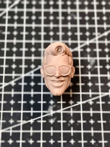 1/6 Head Sculpt Glasses Man Male Model For 12" Action Figure Doll - Picture 1 of 3