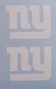 2x 1.5" H NEW YORK GIANTS Football Vinyl Decal Car Truck Window YETI Laptop cups - Picture 1 of 2