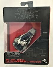 Star Wars The Black Series Titanium FIRST ORDER SNOWSPEEDER 11 New See Pics