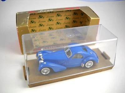 BRUMM BUGATTI 57 S COUPE Italy 1934-1936 Blue  HP 165 Series ORO Original Box - Image 1 of 4