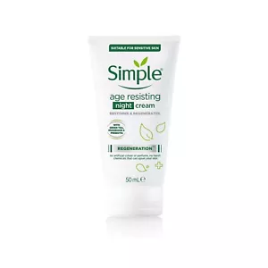 Simple Regeneration - Age Resisting Moisturising Night Cream 50ml, FREE DELIVERY - Picture 1 of 4