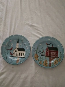 LOT OF 2- BIRDHOUSE WARREN KIMBLE 2000 COLLECTION- 8 1/4 IN. - Picture 1 of 3