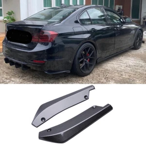 For F30 F31 E90 E91 E92 Carbon Rear Bumper Lip Diffuser Splitter Canard Spoiler - Imagen 1 de 14