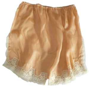 XL Vintage 1920s Gatsby's Girl Silk Tap Pants Crepe de Chine Panties - Picture 1 of 8