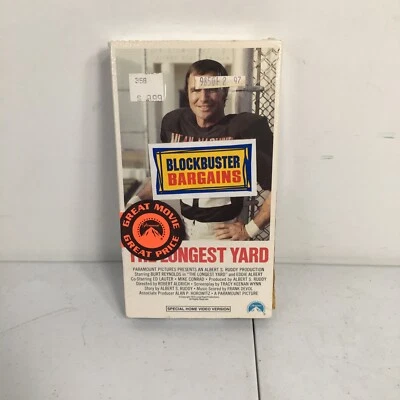 The Longest Yard VHS Factory Sealed 1988 Paramount Watermarks NEW - Image 1 of 4