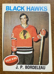 1975-76 O-Pee-Chee Hockey - #369 J.P. Bordeleau - Chicago Blackhawks - Picture 1 of 2