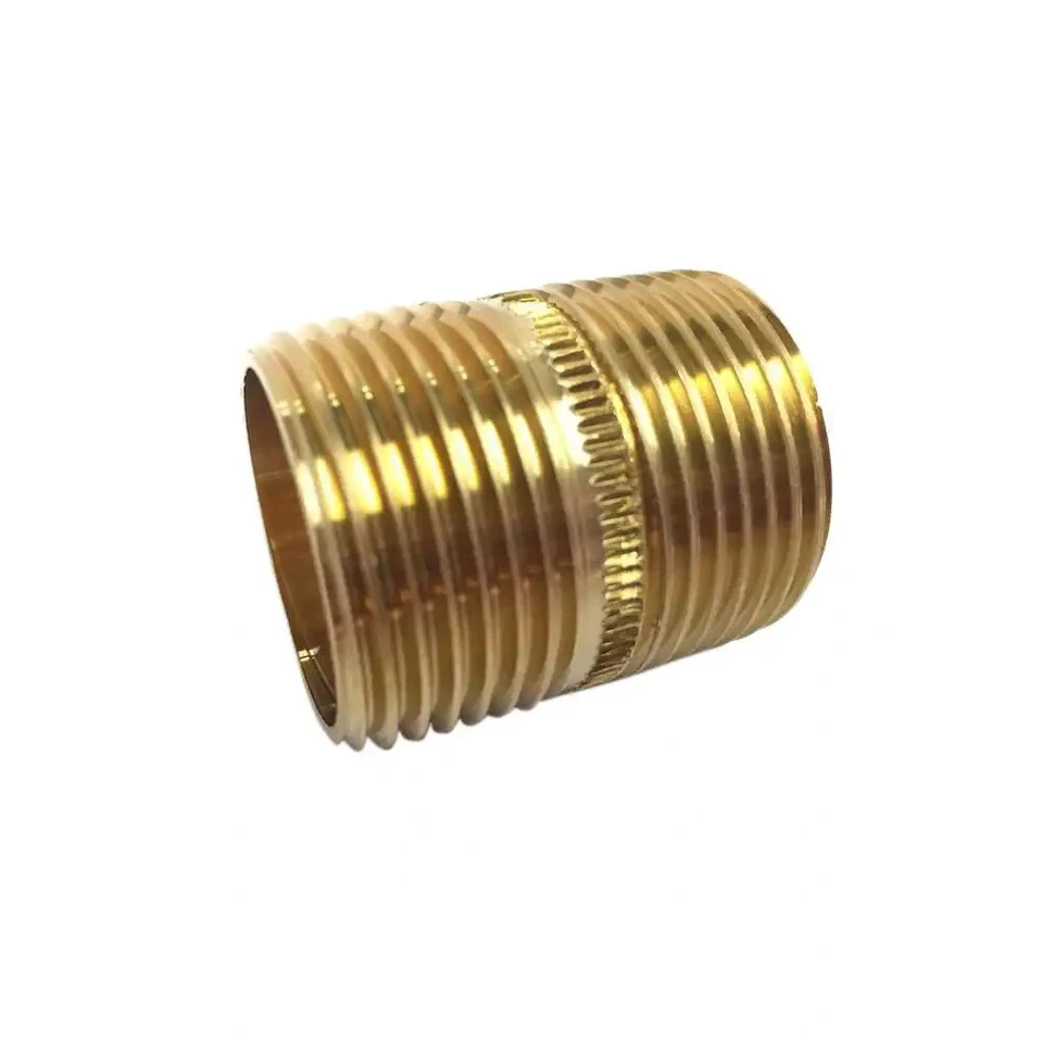 Everbilt Lead Free 1/4 in. x Close MIP Brass Nipple Fitting LFA-740 - Image 1 of 1