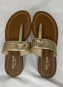 Kate Spade sandals Chase Gold Sz 6 - Picture 1 of 5