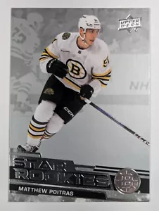 2023-24 Upper Deck Star Rookies Box Set #12 Matthew Poitras Rookie Card RC QTY - Picture 1 of 2