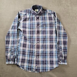 Camisa Lecoste a Cuadros Manga Larga Abotonada Calce Regular Para Hombre Talla 38 - Imagen 1 de 11