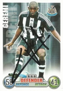 GEREMI SIGNED NEWCASTLE 2007/2008 MATCH ATTAX TRADING CARD+COA - Picture 1 of 1