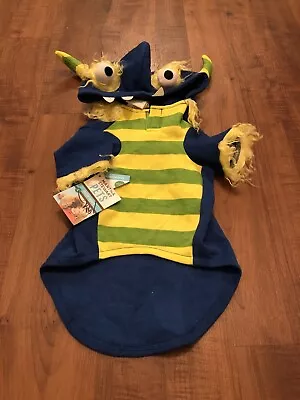 Disfraz de Halloween Martha Stewart Pets Ms Mr Furry Blue Horned Monster grande nuevo con etiquetas Foto 1 de 4