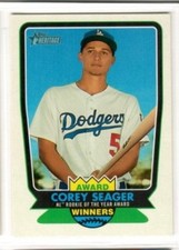 COREY SEAGER 2017 Topps HERITAGE AWARD WINNERS #AW-3 LOS ANGELES DODGERS  